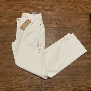 LEVI’S 505 Straight White Jeans